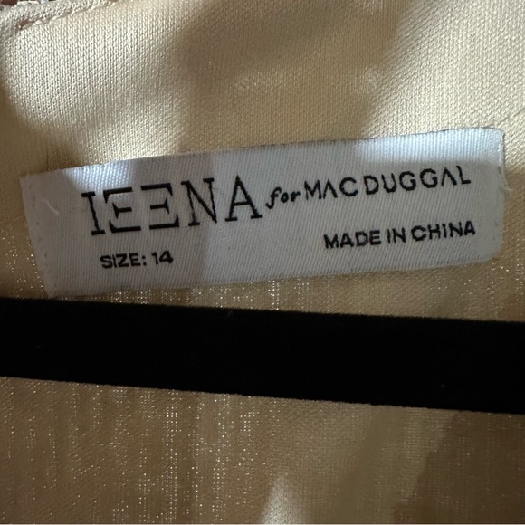 Mac Duggal Ieena sequin knotted long-sleeve midi dress Size 14 - Picture 5 of 8